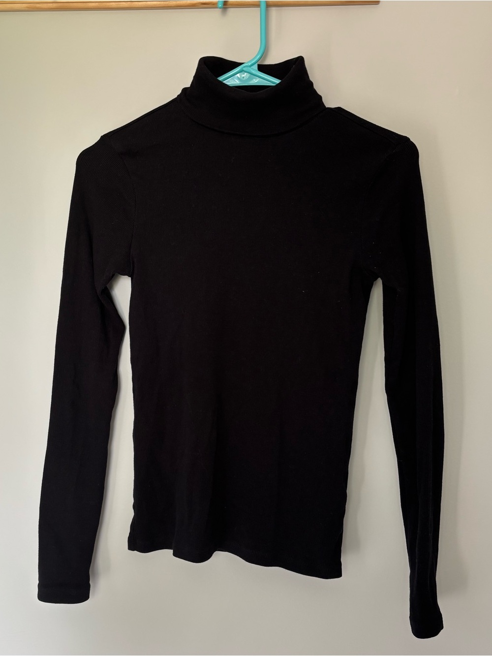 bp Black Long-Sleeve Turtleneck Top